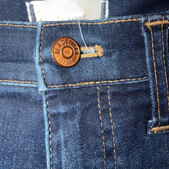 Madewelll Women’s Dark Blue Distressed Jeans - Picture 5 of 6